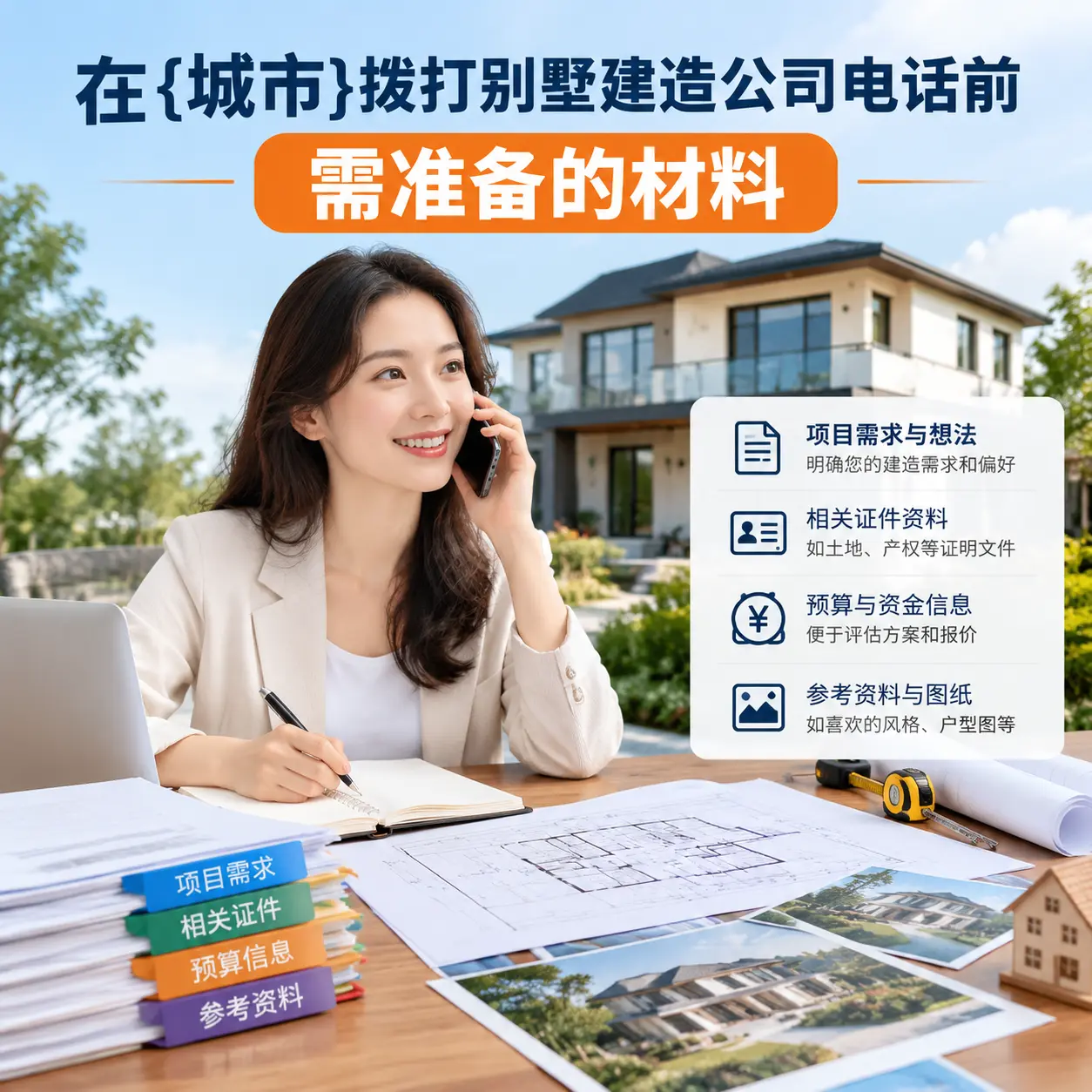 在玉屏拨打别墅建造公司电话前需准备的材料