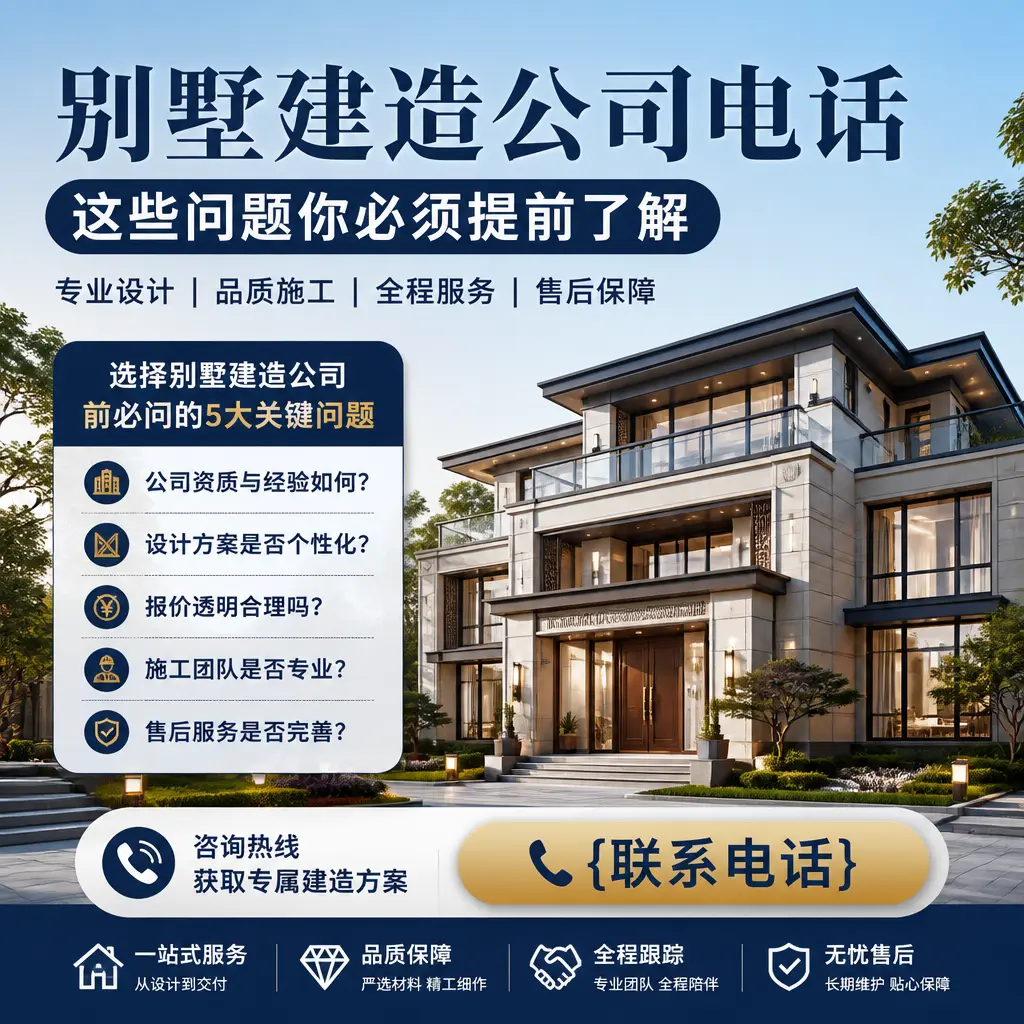 玉屏别墅建造公司电话,这些问题你必须提前了解